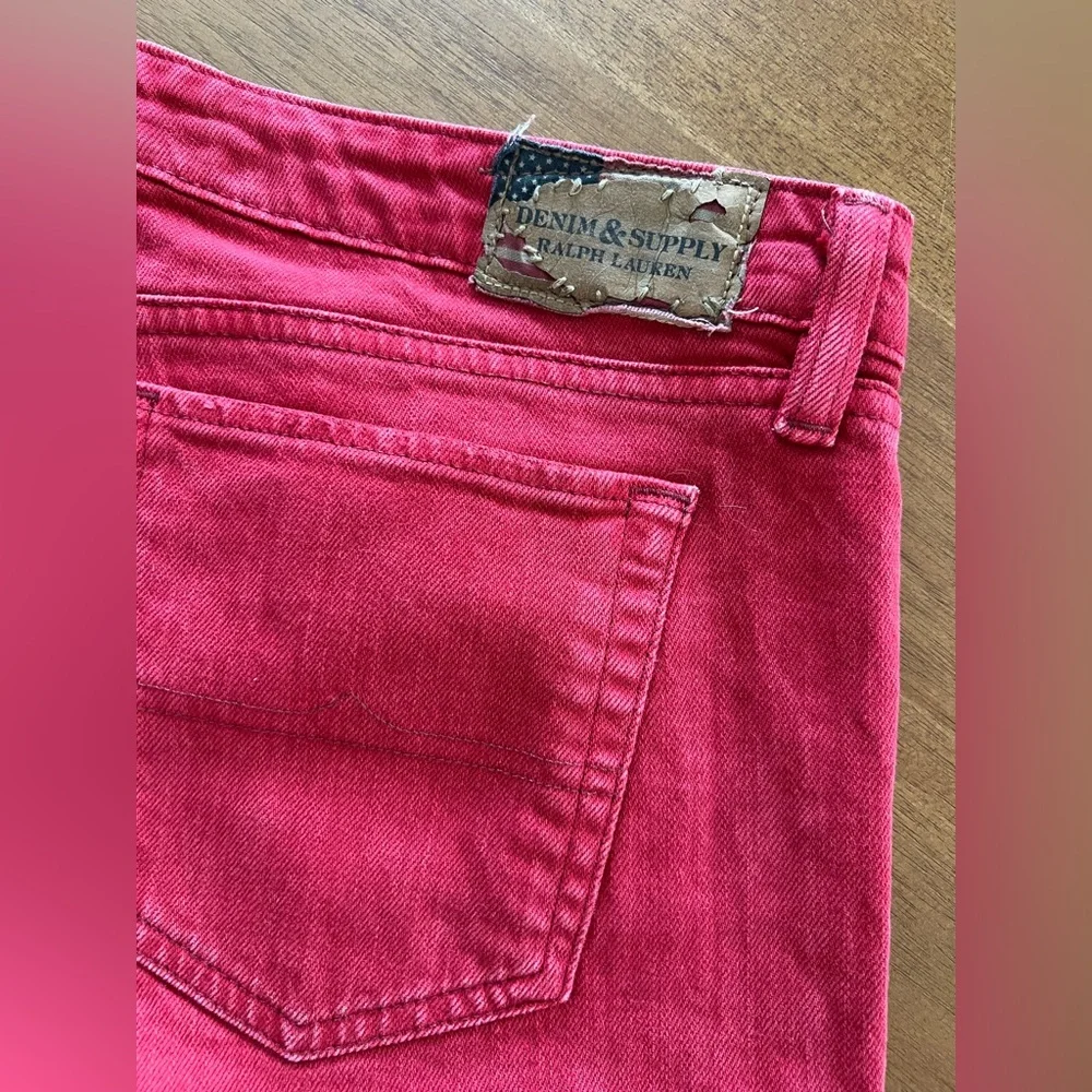 Men’s RL Denim & Supply Bold Red Skinny Denim - Picture 3 of 7